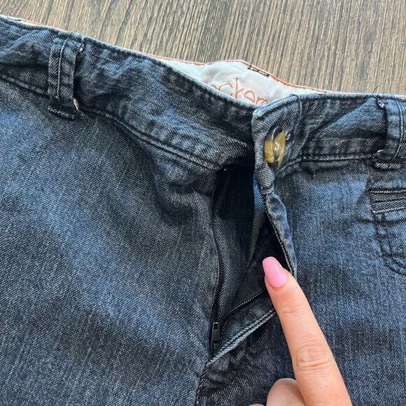 Dockers Black Bermuda Denim Shorts Size 12 - Picture 3 of 7